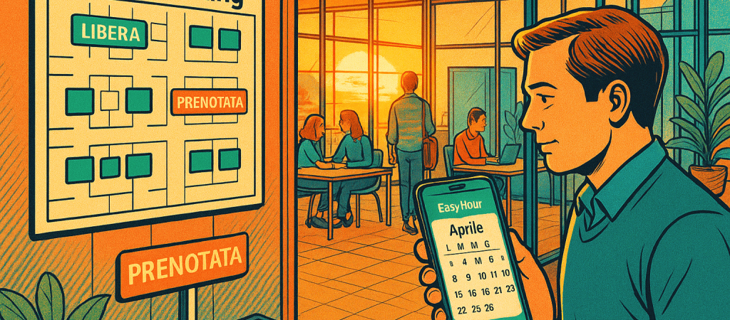 Desk booking per aziende 50+: occupazione alta, caos zero